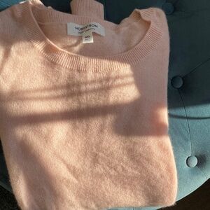 Nordstrom 100% Cashmere sweater **FLAW**NWOT, pale pink